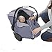 Soothetime Car Seat Cover Footmuff for All 0+ Car Seats (Charcoal / Gray)