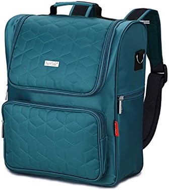 Amazemarket Fashion Elegant Nappy Diaper Bag Baby Nursing Lady Large Capacity Waterproof Travel Backpack Bag Organizer Perfect Travel Work Outing with Changing Pad (green)