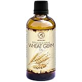 Aceite de Germen de Trigo 100ml - Triticum Vulgare Germ Oil - Eua - 100% Puro y Natural - Botella de Cristal - Cuidado Intensivo para el Rostro - para Masajes - Cosmética