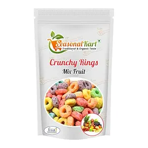 Seasonal Kart Breakfast Cereal, Fruit Rings, Multigrain 200 gms [Mix Fruit Loops Flavoured, High Fibre and Multigrain]