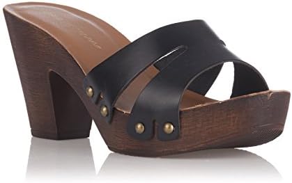 Laura Moretti Sandals Made of Cowhide Leather and Goatskin Sole with Rigid PU Sole in Oak Color and Rubber Slip TPU Non-Slip. Product Manufactured by Hand