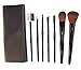 LyDia professional 7 pieces black face powder/foundation/concealer/eye shadow makeup brush set with black case