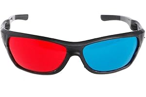 HERO-S Lunettes 3D utilisées pour visionner des magazines d'impression 3D, des bandes dessinées, des photos d'anaglyphe, kit de film tridimensionnel en mode rouge-bleu, lunettes 3D pour films, lunettes 3D