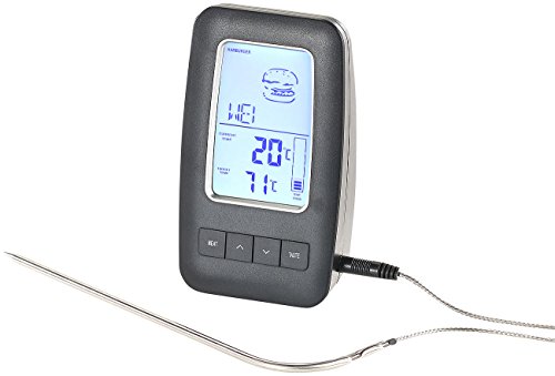 Rosenstein & Söhne Digitales Brat- & Grill-Thermometer, großes Display & Funk-Empfänger - 2