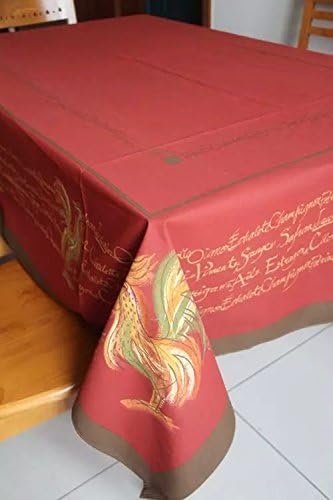 Global-Christmas Red Crayon Rooster exquisite tablecloths