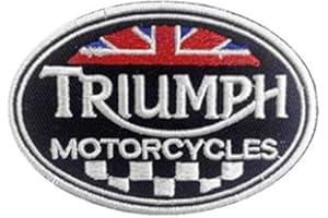 CHOPPERSHOP Triumph British Motorcycles Biker Embroidered Cloth Iron On Patches
