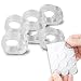Produktbild Livix Türklinkenpuffer -Praktisches Set aus 6x Transparenten Türgriff Puffer & 12x Elastikpuffer 22mm/Höhe 4mm - Silikon Türstopper für die Türklinke zum Schutz vor Beschädigungen an Wänden und Möbeln
