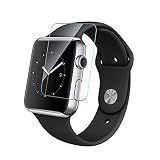 2 PACK elecnewell Apple Armbanduhr 38 mm Crystal Clear Displayschutzfolie gehärtetes Glas Displayschutzfolie 9H Härte no-bubble für für Apple iWatch Series3 Series2 Series1 Edition Nike +