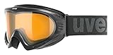 UVEX Skibrille cevron, Black/Lasergold Lite, One size,...