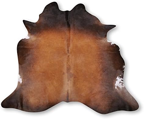 Goodsmania Premium Cowhide Rug from South America – 100% Natural Product – Caramel Brown L218 x B200 CM