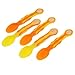 Vital Baby 492015-03 Learners' Spoons Flexible Set of 5 Orange