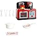 Price comparison product image Homyl Pretend Children’s Kitchen Playset - Electric Stove Cooker Play Food Cooking Set Battery Operated Sounds & Lights Gift for Boys Girls