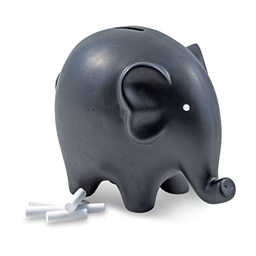 Pajoma 20261 Spardose Elefant mit Kreide, Keramik, Höhe 16 cm - 2