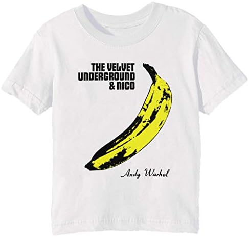 Erido The Velvet Underground Kids Unisex Boys Girls T-Shirt White Tee Crew Neck Short Sleeves X-Large Size XL
