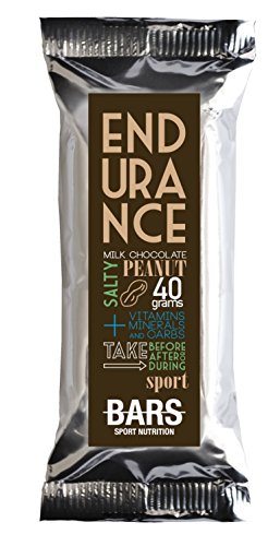 PUSH BARS Barrita ENDURANCE Energética de chocolate fabricadas artesanalmente - 15 Barritas de Cacahuete