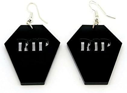 Black Coffin Earrings