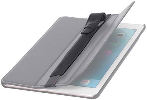 StilGut Pencil-Halter für Apple iPad Pro 9.7″ und iPad Pro 10.5″ aus echtem Leder (V2 verbesserte Variante) mit Lightning Adapter-Fach & Lasche. Stift-Halterung zur sicheren Aufbewahrung des Apple Pens, Schwarz Nappa - 7