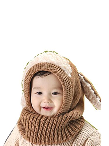 Preisvergleich Produktbild Baby Wintermütze Strickmütze Schlauchschal Mädchen Schlupfmütze Mütze Hut Beanie Ballonmütze Hüte Wintermütze Schlupfmütze Junge Hüte Mützen Schirmmütze Hasen LMMVP (Khaki)