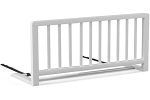 NORDLINGER PRO NIDALYS Barrière de lit Bois - Blanc - 90 cm - Norme BS - 100% PEFC