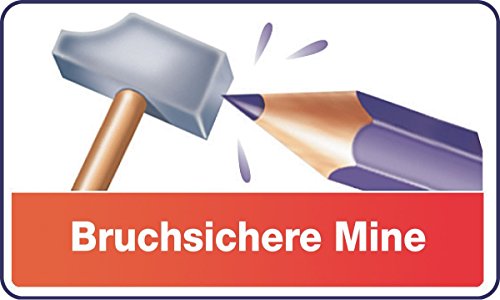 Bic Kids Evolution Buntstifte Set / Farbstifte für Kinder ab 5 Jahren / Bruchsichere Mine / Für sicheres Schreiben / Ohne Holz / Buntstifte Set mit 24 Buntstiften - 5