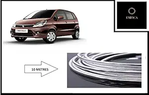Empica Universal Chrome Roll Easy to Apply with Pre Applied 3m Tape [10 Metres] for Maruti Suzuki Zen Estilo