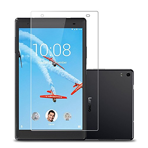 Lenovo Tab4 8 Plus Screen Protector,Ecoye Premium Tempered Glass Screen Protectors for Lenovo Tab 4 8 Plus with 9H Hardness anti-Scratch anti-fingerprint