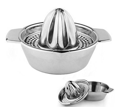 A-goo Edelstahl Zitrone Orange Frucht Juicer manuelle Zitronenpresse Schmutzf?nger - 2