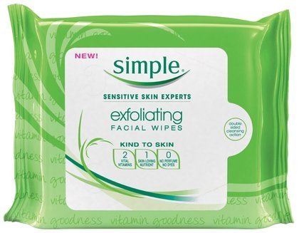 Simple Kind To Skin Exfoliating Wipes, 25 Ct (Quantity Of 5)