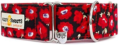 Noddy & Sweets Martingale Collar [Poppy Red] - Small 3.8cm Width