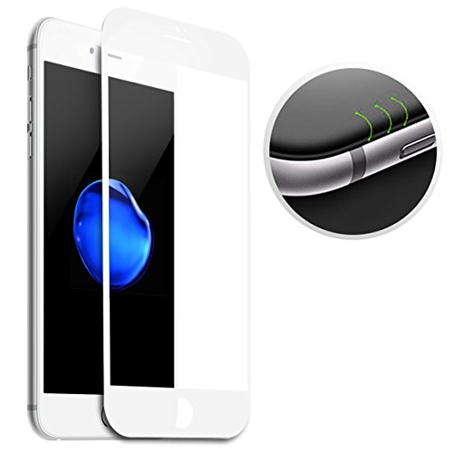 iPhone 7 Plus Schutzfolie , Ubegood [1-Pack] iPhone 7 Plus Gehärtetem Glas Ultra-klar Panzersglas 9H Hartglas Displayschutzfolie für iPhone 7 Plus (Weiß)