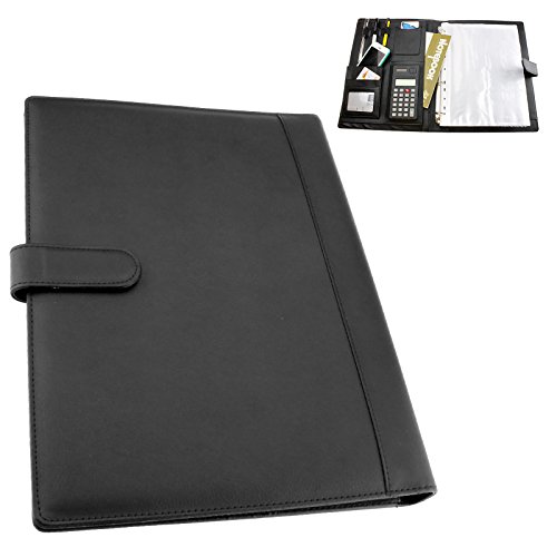 Preisvergleich Produktbild Portfolio A4 Schreibmappe Taschenrechner + Block Dokumentenmappe Konferenzmappe