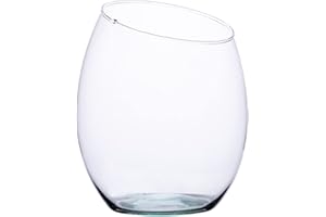 LANDARE Terrario Piante - Terrarium Vetro con Piante - Vaso Vetro Trasparente - Terrarium Vetro - Terrario Vetro - Terrario Piante Vetro - Vaso per Terrarium (16 x 20 cm)