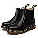 Produktbild Zkyo Chelsea Boots Damen Herren Kurzschaft Winter Stiefel Warm Gefüttert Ankle Stiefeletten Rutschfeste Worker Boots Größe Schwarz 39