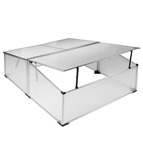 Rotfuchs Doppel Frühbeet Gewächshaus Treibhaus Tomaten Garten Pflanzen 119 x 100 x 40 cm - 3