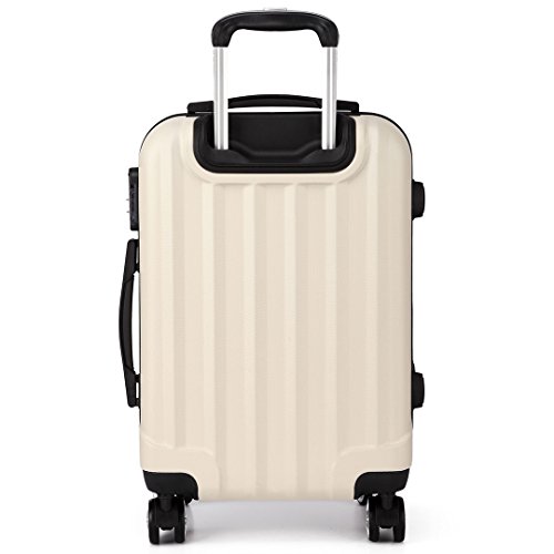 Kono Juego de maletas unisex adulto 3 piezas (Beige) - Kono
