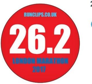 Run Clips Bib/ Race number fasteners. (London Marathon) 2017