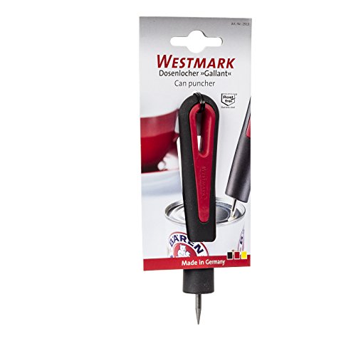 Westmark 29102270 Gallant perce-boîte PP/TPE/Edelstahl schwarz/rot 14 x 2,7 x 2 cm - 2