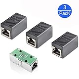 RJ45 Netzwerkkabel Kupplung,Verlängerung von zwei Netzwerkkabeln mit RJ45 Steckern und die Netzwerkgeschwindigkeit nicht beeinflussen.