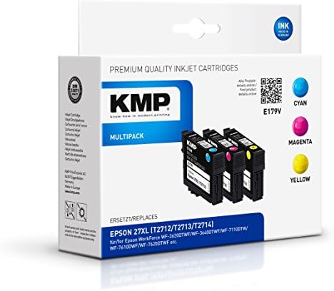 KMP MULTIPACK FOR USE WITH EPSON WORKFORCE Workforce WF-7015 3600/7600/E179 V
