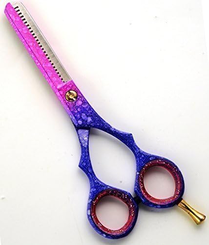 Pinksnow Hairdressing Hair Thinning scissors barber Shears Japanese Steel 5.5