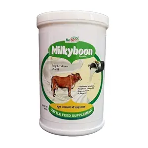 REFIT ANIMAL CARE Cow Milk Booster & Milk Let Down Supplement, 500 GMS, Milky Boon