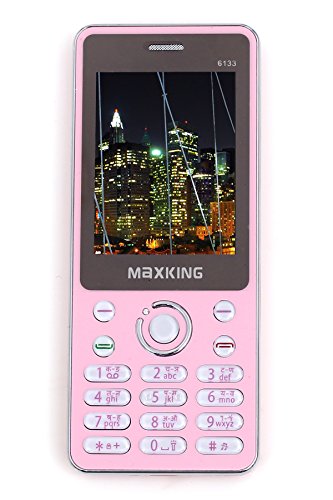 Maxking Dual Sim Beautiful mobile Phone Camera With Flash Pearl like Keypad (Pink) RS.999 (50.00% Off) - Amazon