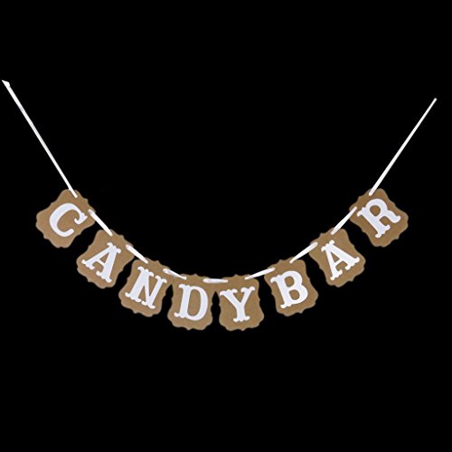 ofye Candy Bar 8 Flaggen Wimpelkette Banner Geburtstag Garden Party Dekoration - 2