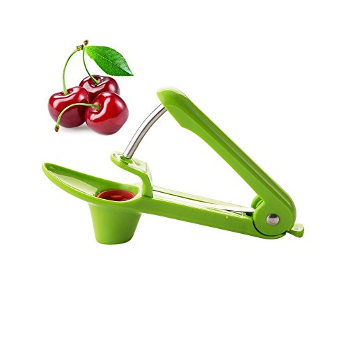 Preisvergleich Produktbild Manuell Kirschentkerner Kirschkernentferner Pflaumenentsteiner Kirschenentkerner Kirschpitter Schaufeln Kirschen Grün