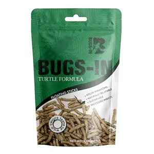 BUGS IN - Turtle Formula 100g - A Pellatable Food from Black Solider Fly Larvae - with Added Quality Ingredients