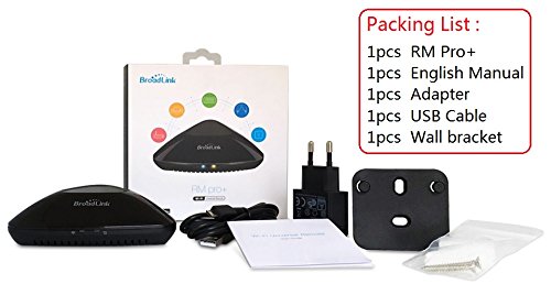 Broadlink RM PRO+ Intelligente Fernbedienung UnterstÃ¼tzung fÃ¼r Smartphone Control (Black,EU Standard)