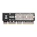 Produktbild ForU-1 M.2 NGFF NVMe SSD auf PCIE 3.0 X16/X8/X4 Adapter für 1U/2U Server und PC