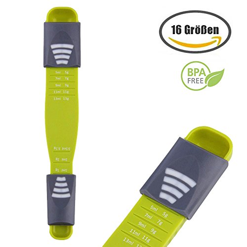 Messlöffel Dosierlöffel, Einstellbarer Kaffeelöffel Teelöffel, Ideal für Küche und Kochen, Eiweiß, Pulver, Gewürz, Medizin