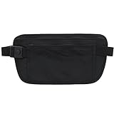 XiRRiX universal Travel Wallet - flache Reise Bauchtasche ideal für unter der Kleidung - für Wertsachen Geld Handy Reisepass Flugticket