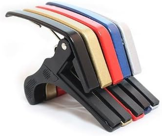 Guitar Capos for Acoustic Guitar, Electric Guitars, Ukulele, Bass. Capo Available In 5 Colours Cheap & very popular (Silver)